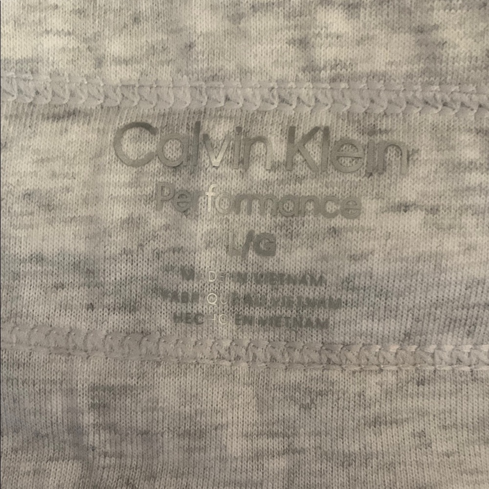 Calvin Klein Women's Heather Gray Athletic Shorts - Picture 4 of 4